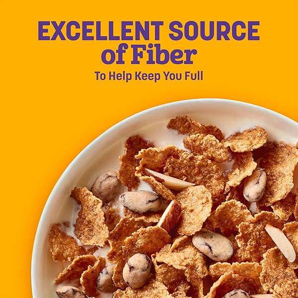 Raisin Nut Bran Cereal, High Fiber Cereal, Made with Whole Grain, 20.8 oz - Image 3
