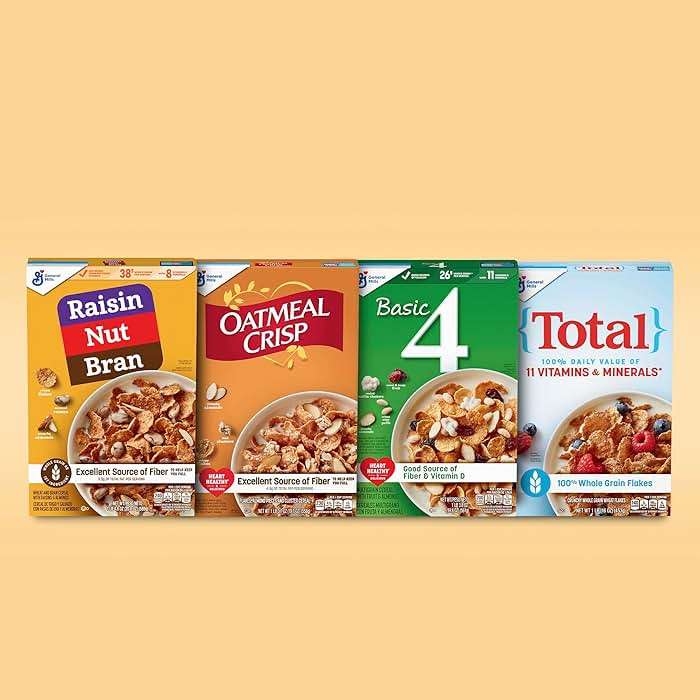 Raisin Nut Bran Cereal, High Fiber Cereal, Made with Whole Grain, 20.8 oz - Image 6