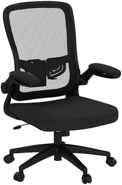 FelixKing Office Chair - Ergonomic Desk Chair with Adjustable Height, 360° Swivel, Flip-up Armrests, Flexible Tilt, Comfy Breathable Cushion and Fabric, Lumbar Support, for Home Conference Room Office - Image 5