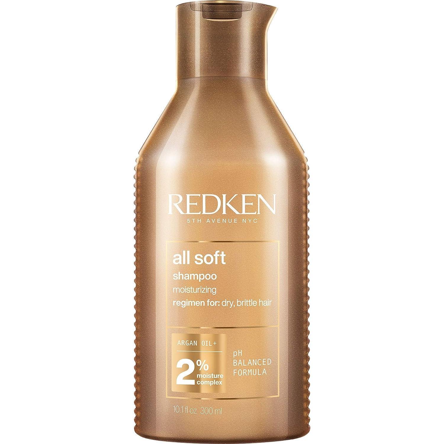 Redken All Soft Shampoo - Moisturizes & Hydrates Dry, Brittle Hair, Gently Cleanses and Softens, With Argan Oil, Safe For Color-Treated Hair by Redken - Shop at Bazar