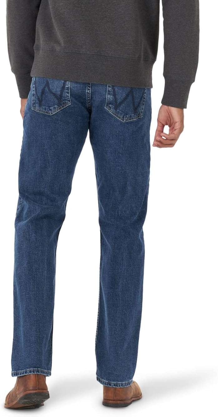 Wrangler Mens Men's Free-to-Stretch Relaxed Fit Jean - Image 2