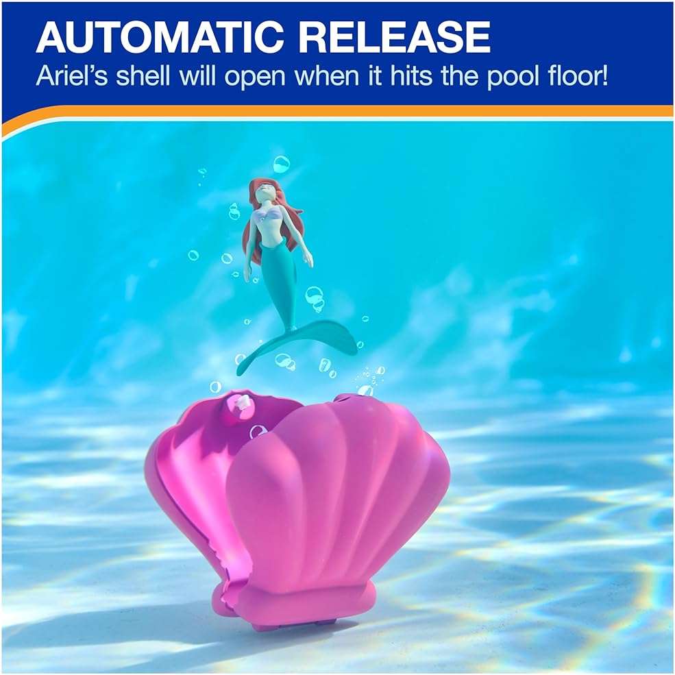 SwimWays The Little Mermaid Ariel Dive N’ Surprise, Swimming Pool Accessories & Kids Pool Toys, Pool Party Supplies, Disney Toys for Kids Ages 5 & Up - Image 4