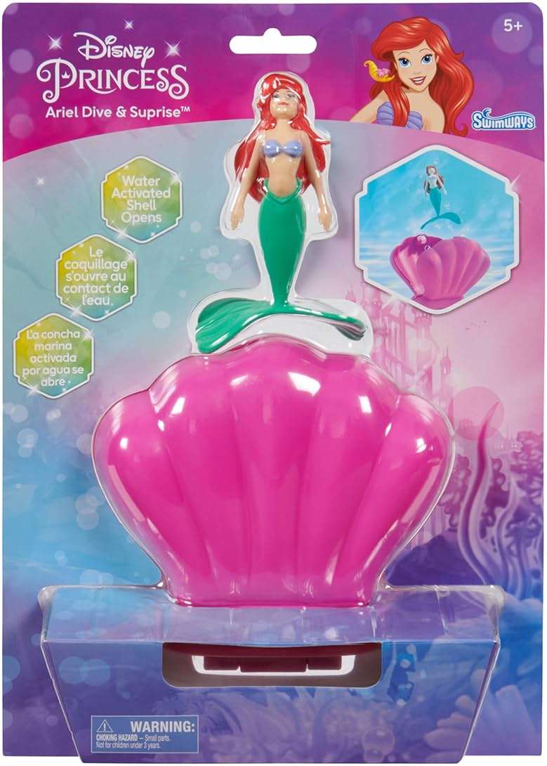 SwimWays The Little Mermaid Ariel Dive N’ Surprise, Swimming Pool Accessories & Kids Pool Toys, Pool Party Supplies, Disney Toys for Kids Ages 5 & Up - Image 8