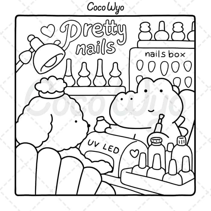 Cozy Friends: Coloring Book for Adults and Teens Featuring Super Cute Animal Characters with Easy and Simple Designs for Relaxation - Image 6