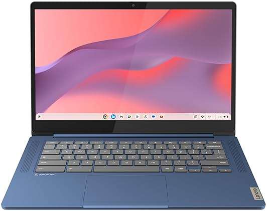 Lenovo IdeaPad Slim 3 Chromebook - 2024 - Lightweight Laptop - Waves MaxxAudio® Speakers - 14" HD Display -720p Camera - 4GB Memory - 64GB Storage - MediaTek Kompanio 520 - Abyss Blue - Image 1