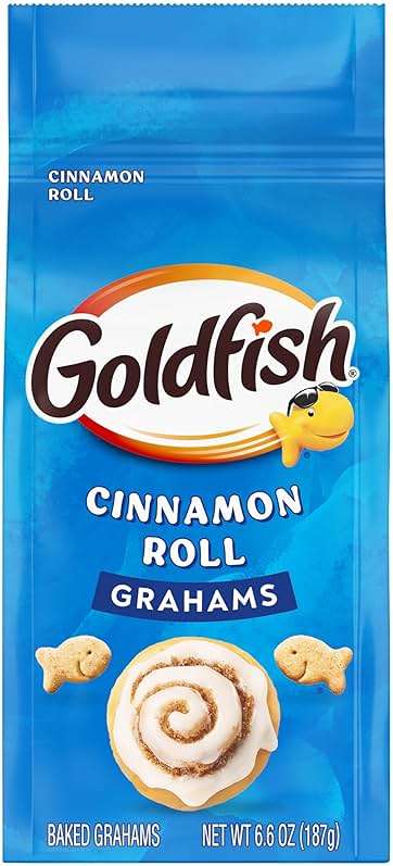Goldfish Grahams Cinnamon Roll Baked Snack Crackers, 6.6 Oz Bag - Image 1