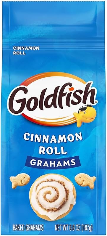 Goldfish Grahams Cinnamon Roll Baked Snack Crackers, 6.6 Oz Bag - Product Image
