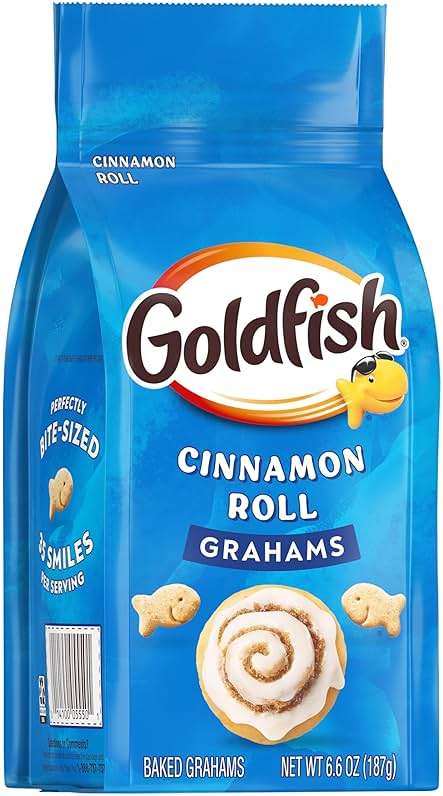 Goldfish Grahams Cinnamon Roll Baked Snack Crackers, 6.6 Oz Bag - Image 5