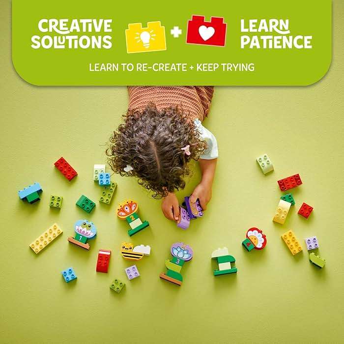 LEGO DUPLO Town Creative Garden & Flowers Building Toy Playset - Preschool Learning and Educational Flower Toy for Toddlers, Boys and Girls, Ages 2+ - Baby Gift Idea - 10444 - Image 3