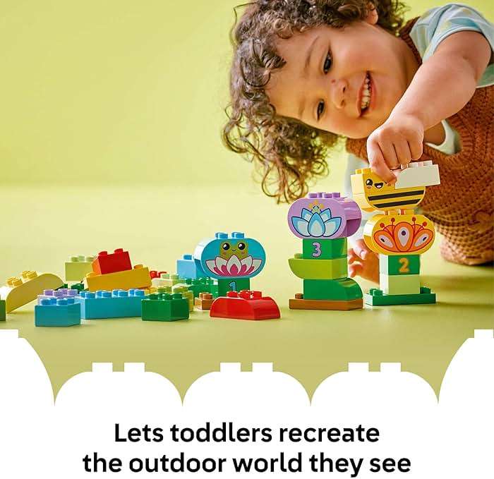 LEGO DUPLO Town Creative Garden & Flowers Building Toy Playset - Preschool Learning and Educational Flower Toy for Toddlers, Boys and Girls, Ages 2+ - Baby Gift Idea - 10444 - Image 5