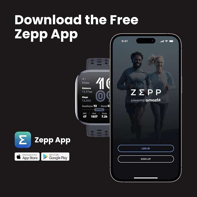 Amazfit Bip 6 Smart Watch 46mm, 14 Day Battery, 1.97" AMOLED Display, GPS & Free Maps, AI, Bluetooth Call & Text, Health, Fitness & Sleep Tracker, 140+ Workout Modes, 5 ATM Water-Resistance, Black - Image 8